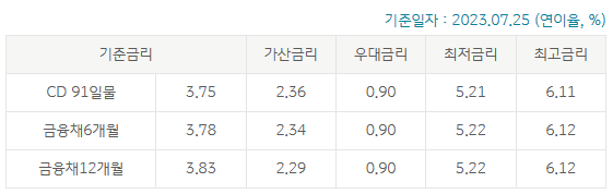 국민은행 직장인 신용대출